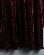 Wave Pattern Velor Stand Collar Shirt Jacket