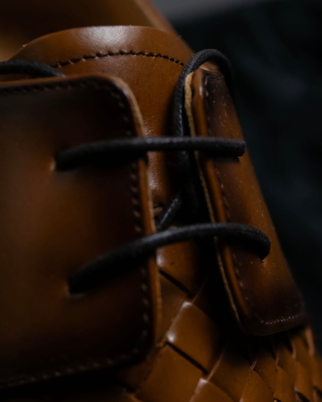 “MODELLO” gradation color intrecciato designed dress shoes