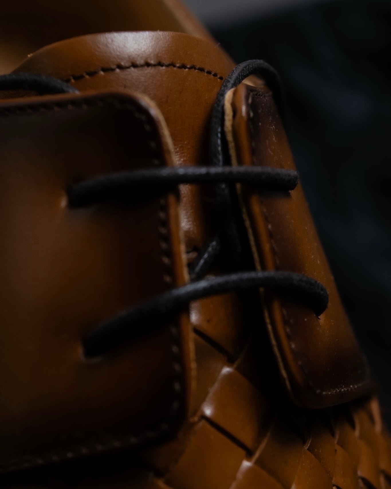 “MODELLO” gradation color intrecciato designed dress shoes