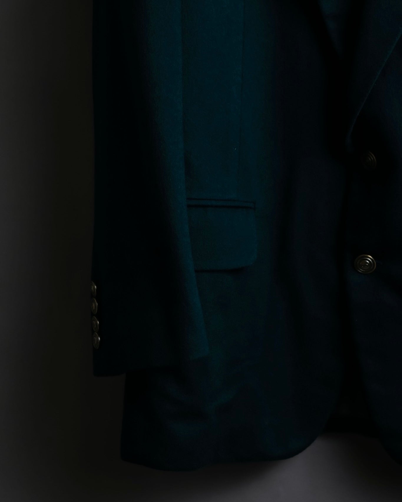 "Christian Dior MONSIEUR" Wool cashmere vibrant blue green tailored jacket