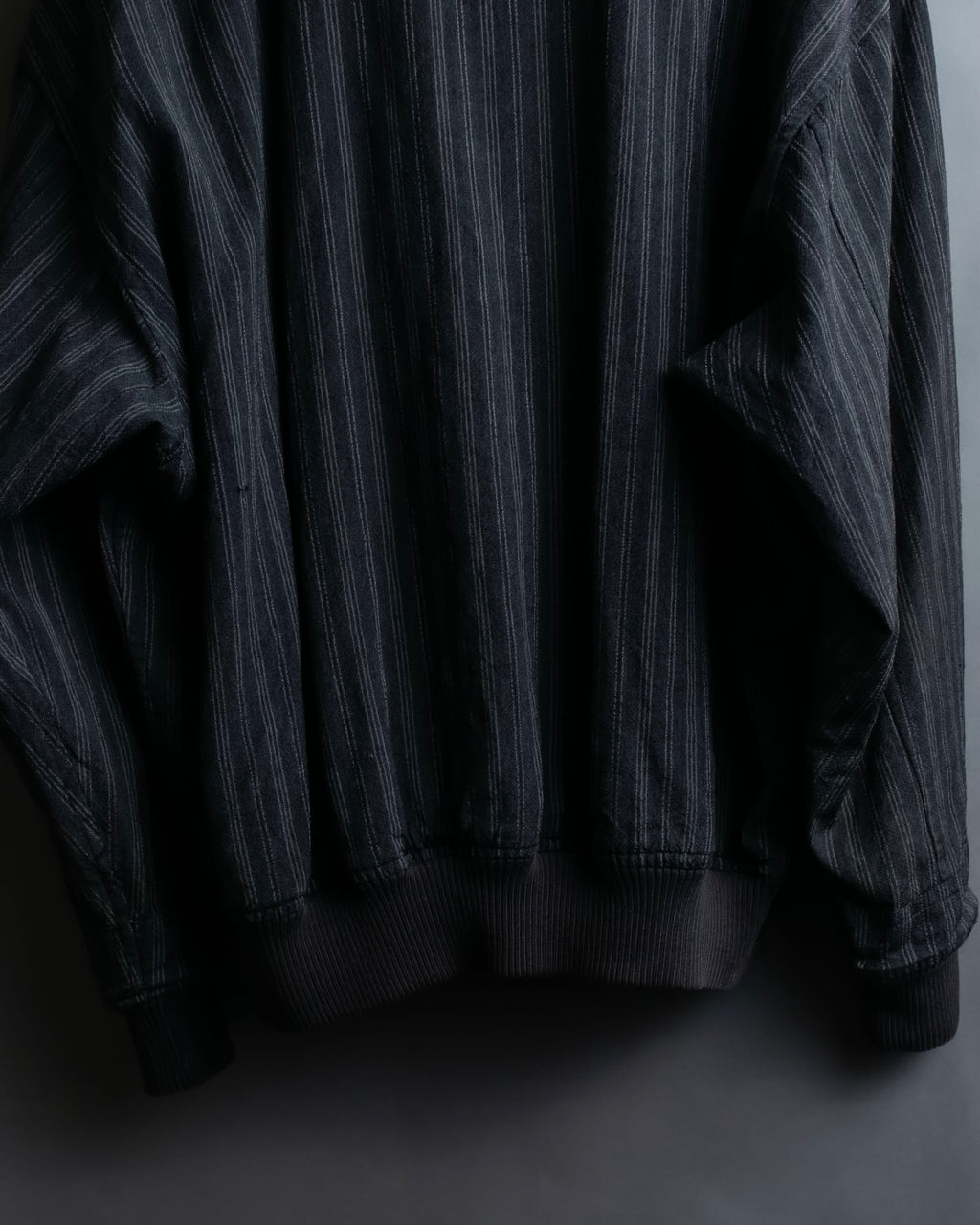 "Comme des Garcons Homme" distressed zip-up striped blouson