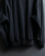 "Comme des Garcons Homme" distressed zip-up striped blouson