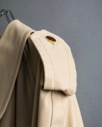 "GUCCI 70-80's" Big collar design oversize design trench coat