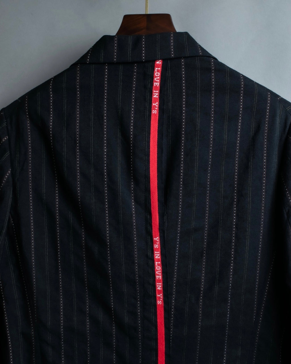 "Y's" Red Line Striped Wrap Pants Design Setup