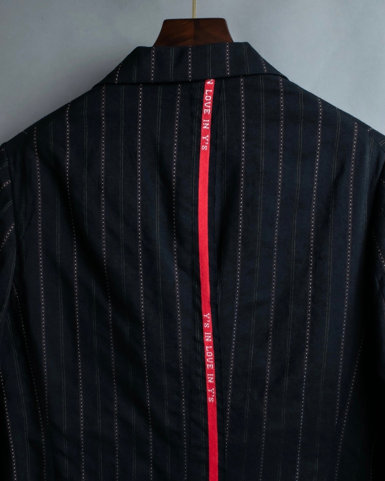 "Y's" Red Line Striped Wrap Pants Design Setup