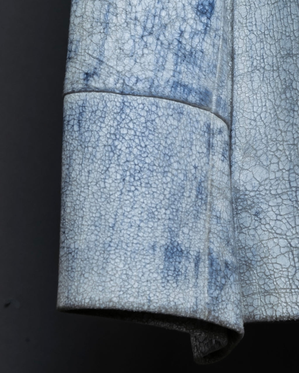 "CRISTIANO di THIENE"Crack design white leather jacket