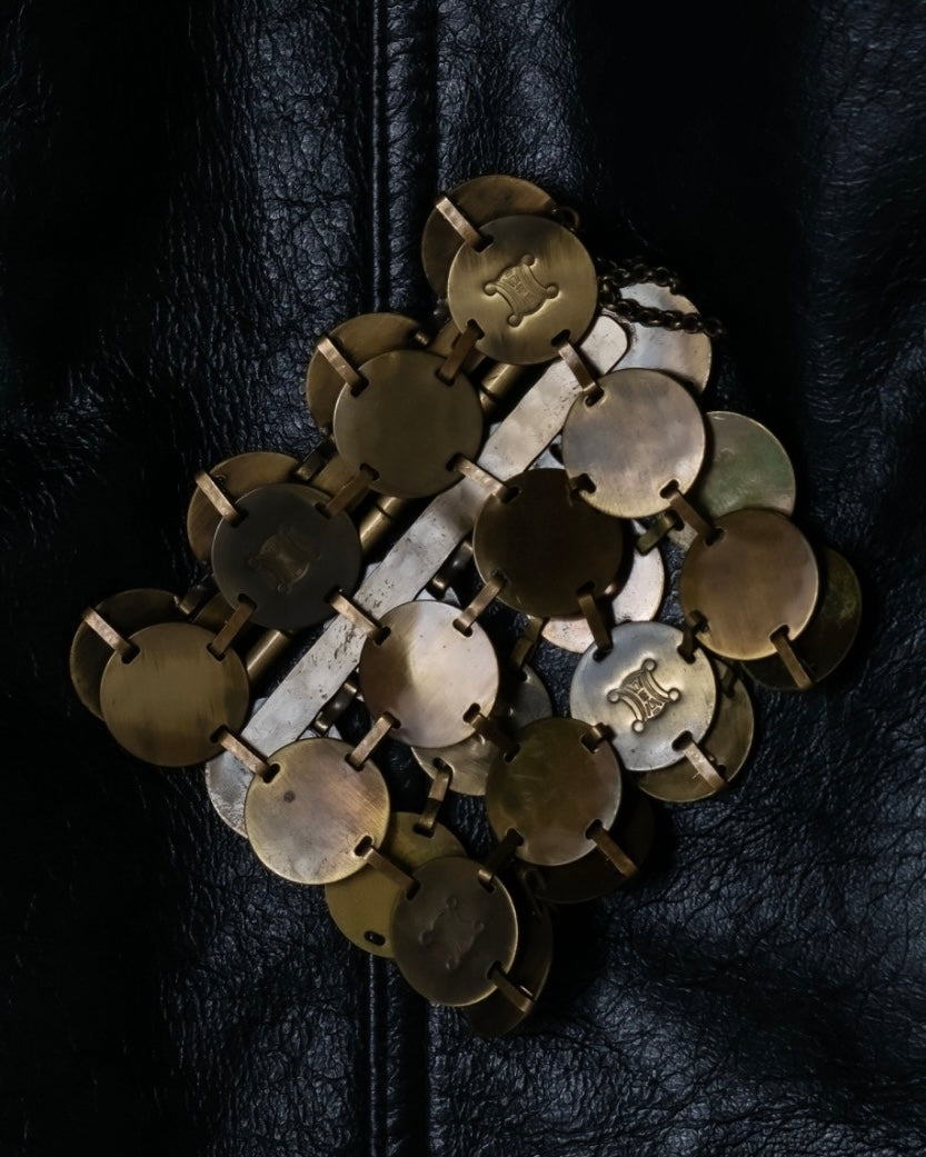 "CELINE" Round metal antique bracelet