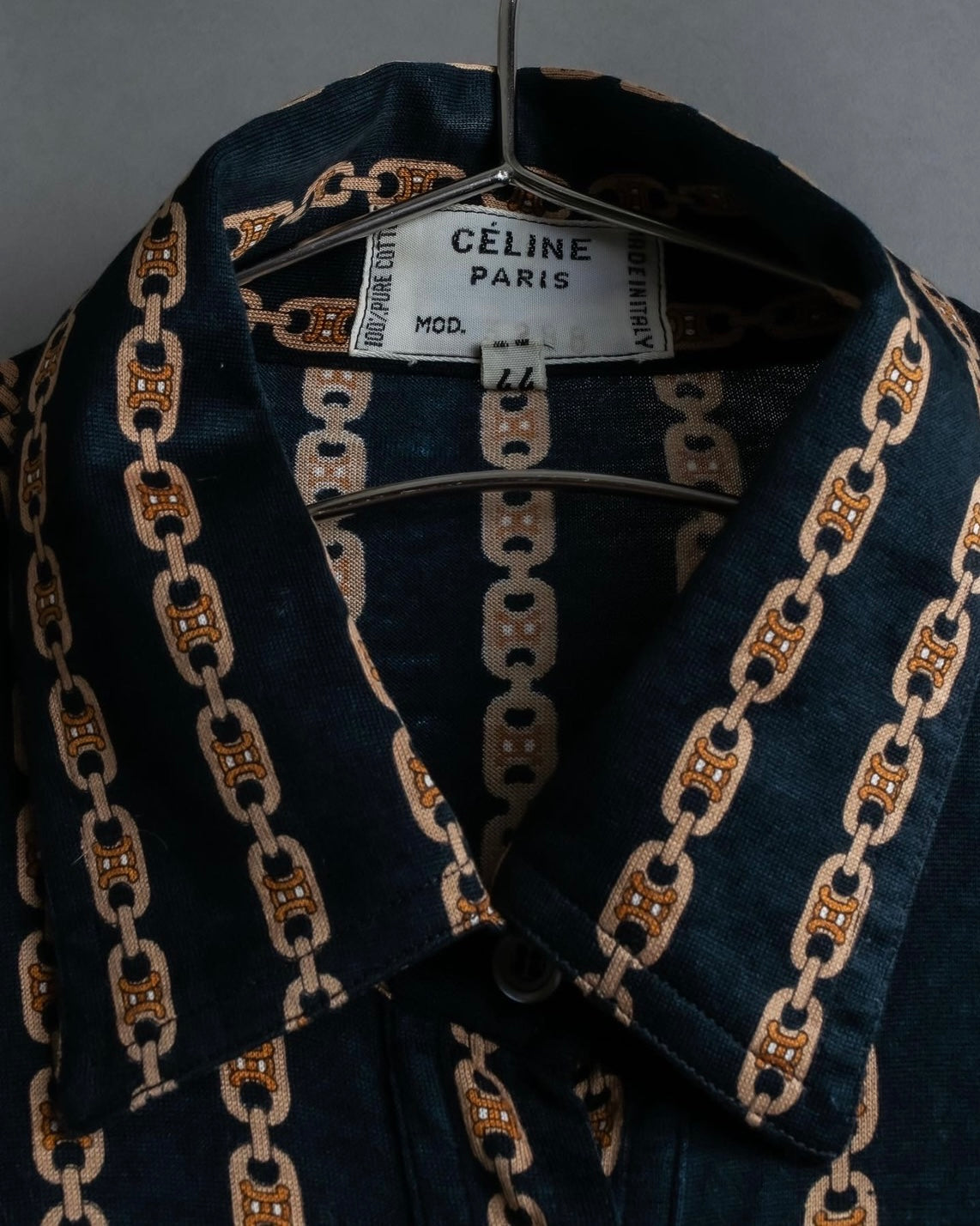 “CELINE”  gold macadam chain designed shirt