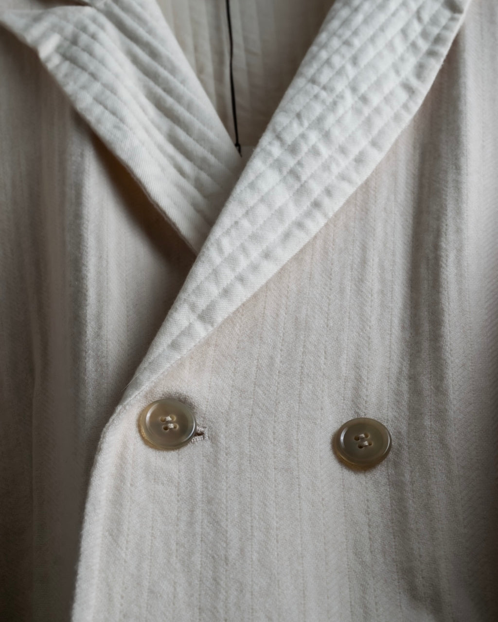 "SOWER" cashmere cotton double breasted tailored jacket