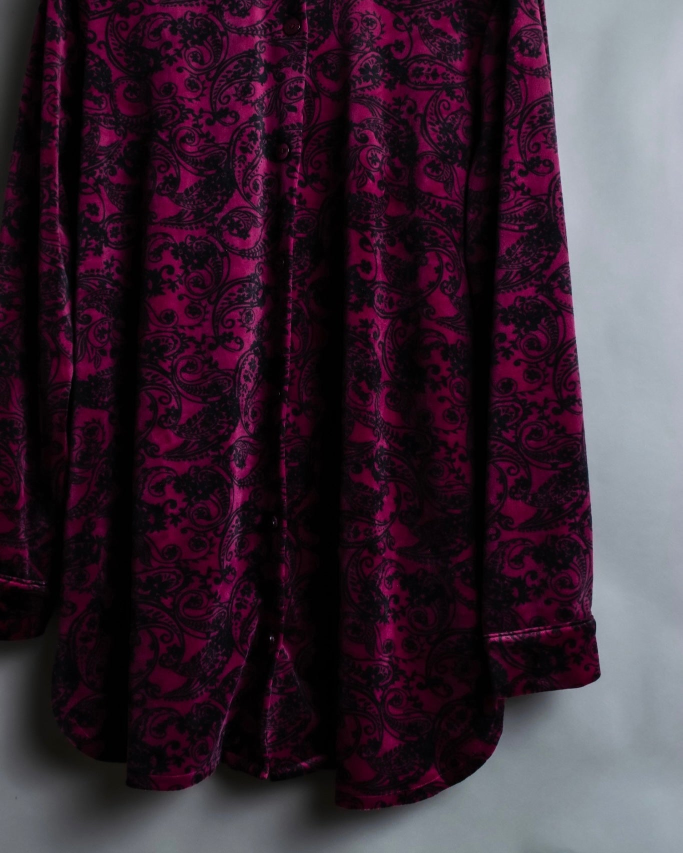 Vintage paisley velour shirt