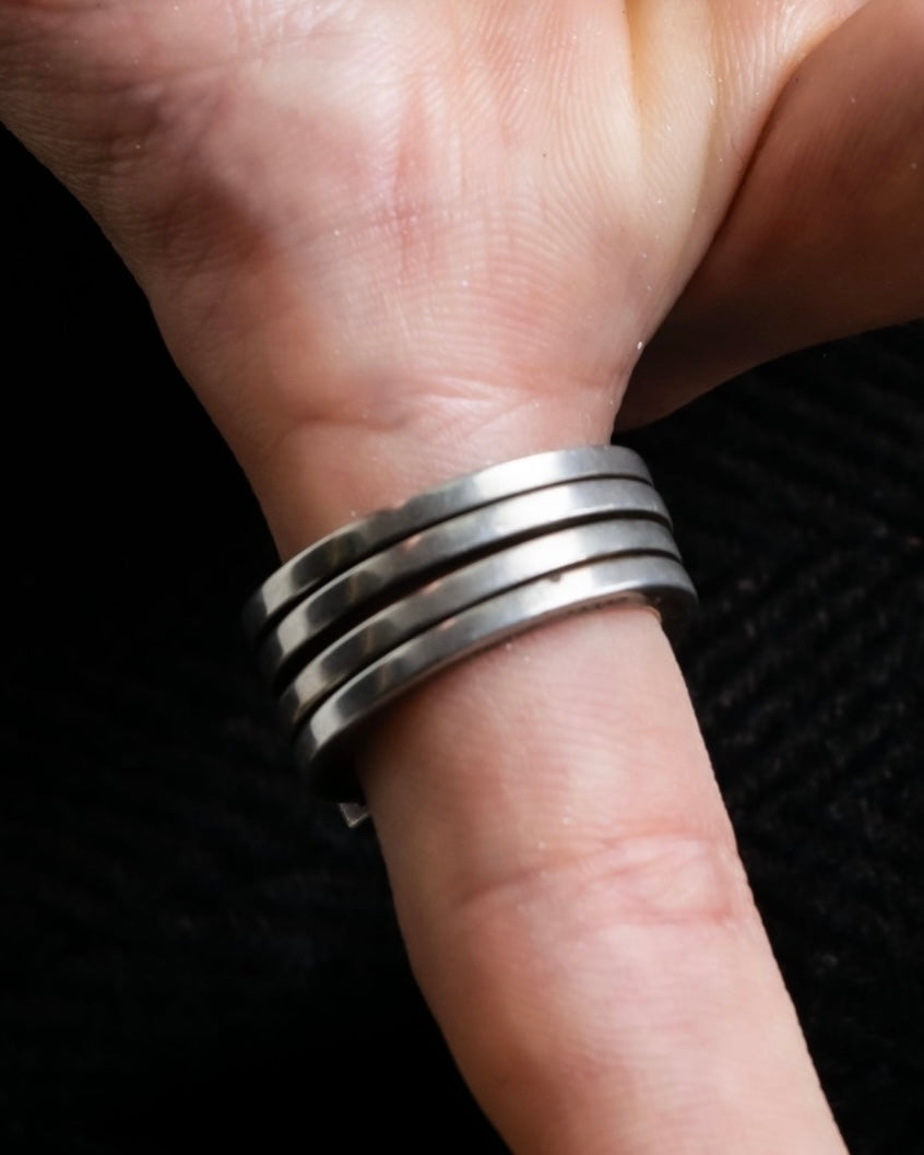 “GUCCI” silver 925 quadruple ring