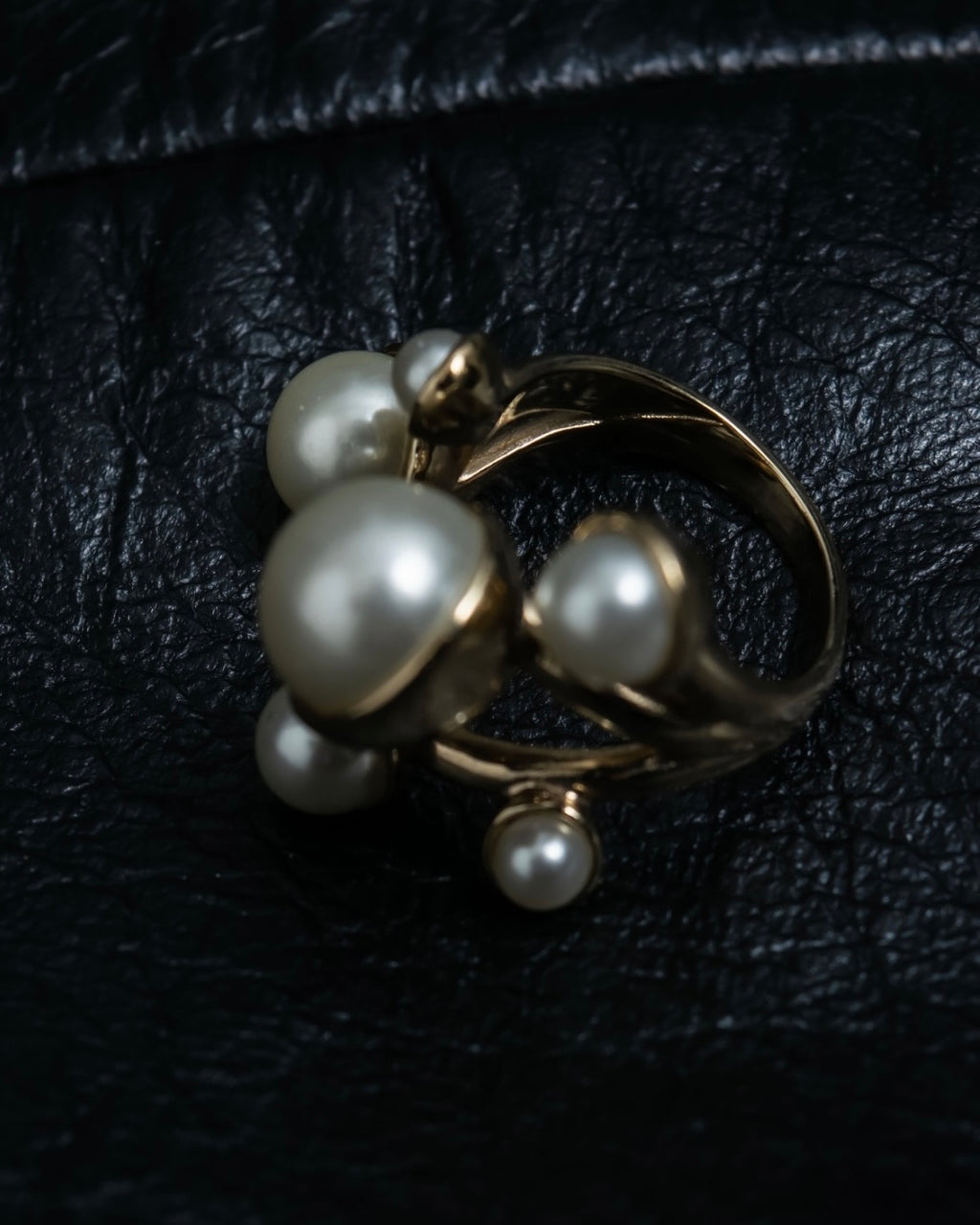 "Dior" pearl tree design ring