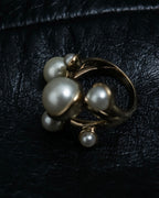 "Dior" pearl tree design ring