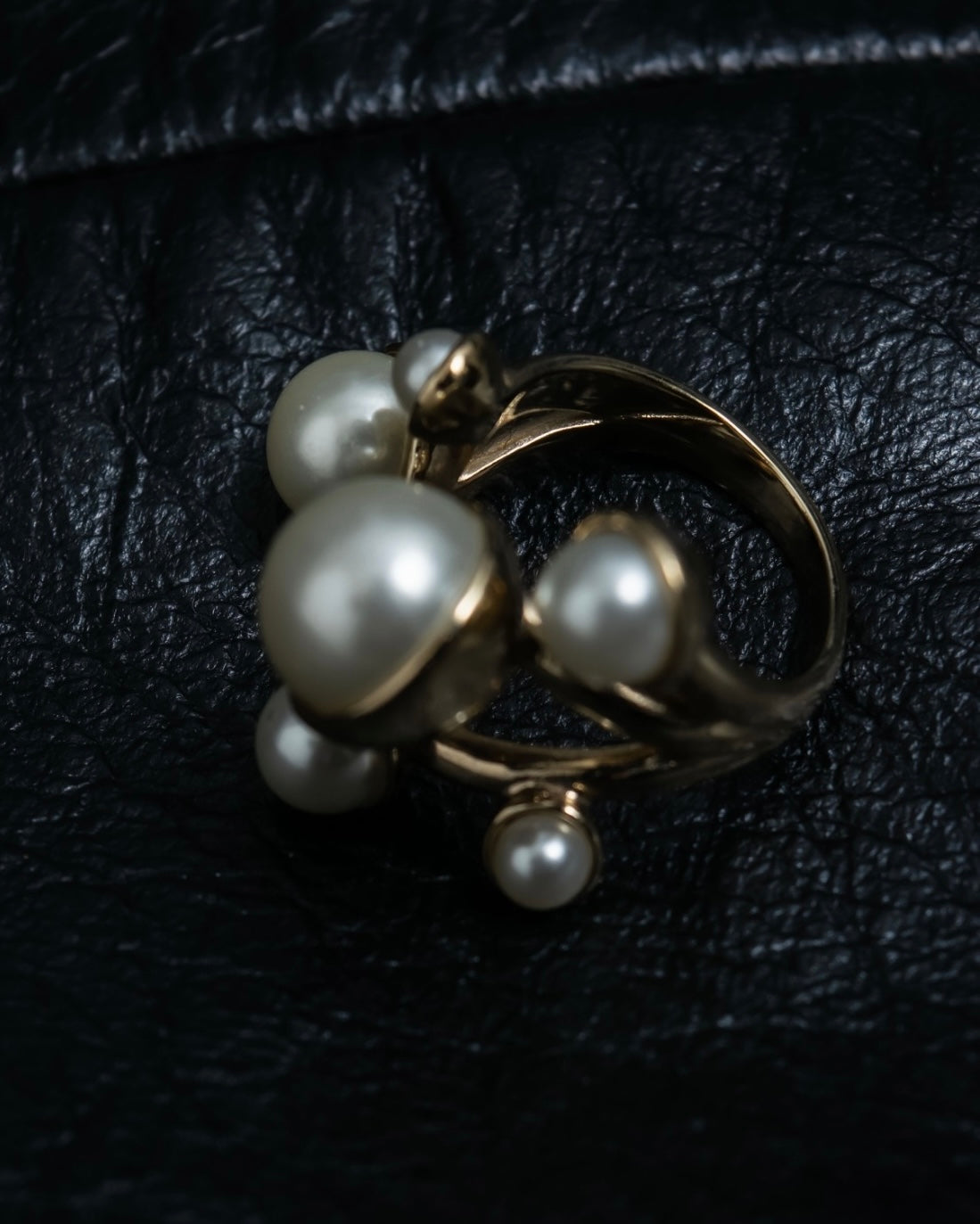 "Dior" pearl tree design ring