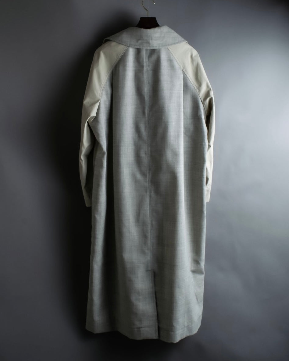 "LOEWE" Beautiful curved lapel raglan spring coat