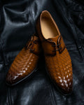 “MODELLO” gradation color intrecciato designed dress shoes