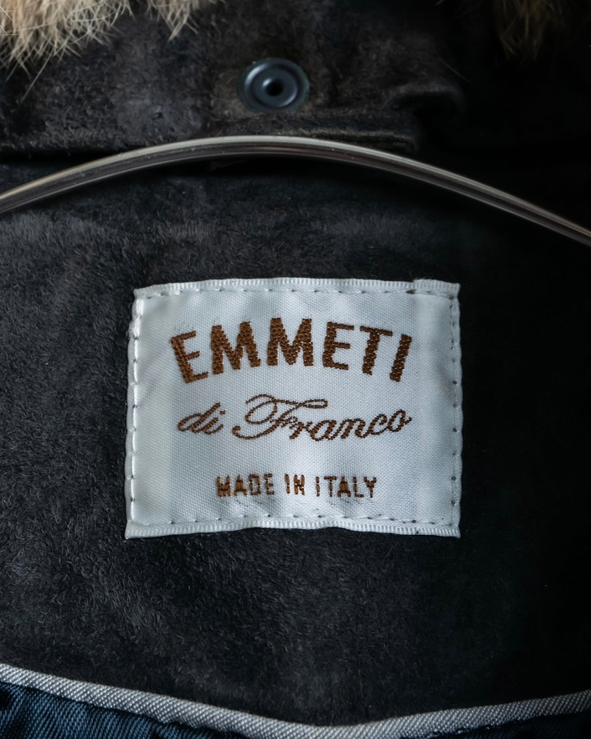 "EMMETI" goatskin quilted P coat
