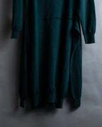 “MM6” docking designed four sleeves long knit