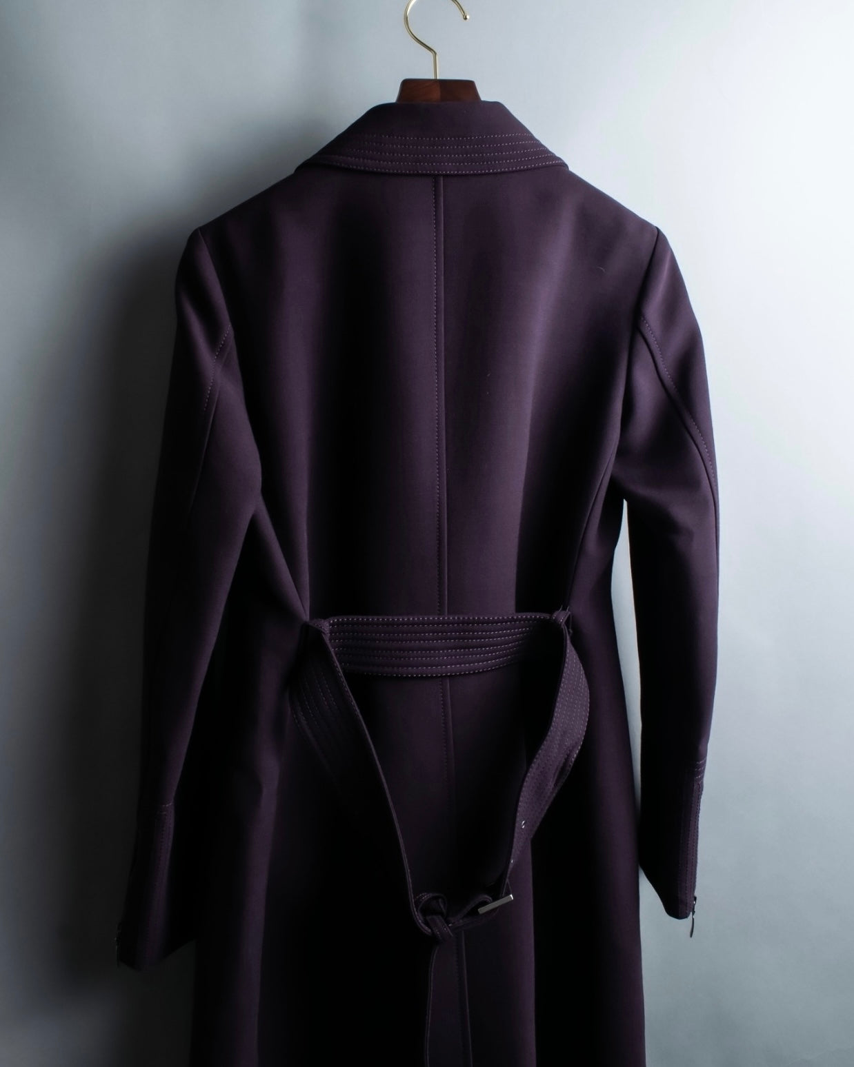 "GIANFRANCO FERRE white" riders design double zip coat