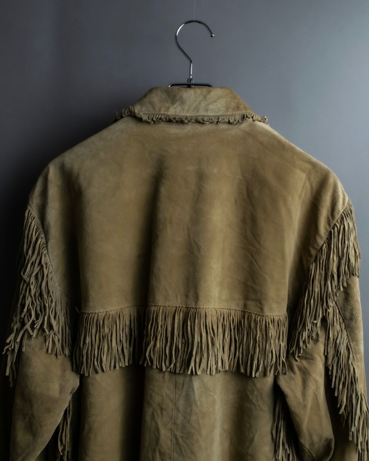 Vintage suede fringe jacket
