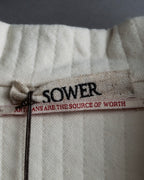"SOWER" cashmere cotton double breasted tailored jacket