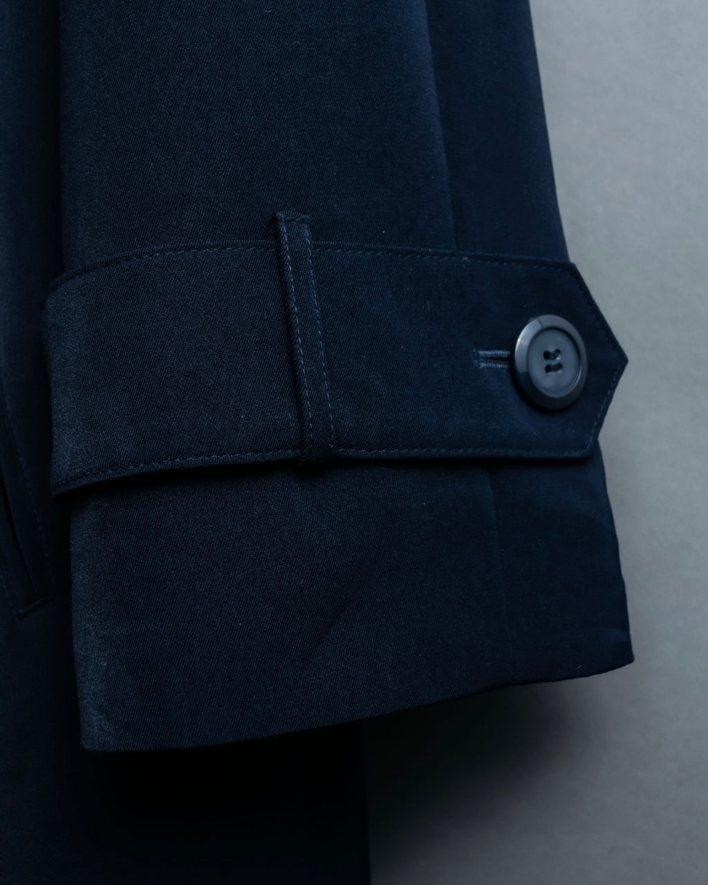 Vintage super long dark blue trench coat