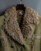 Vintage kargan lamb suede combination jacket