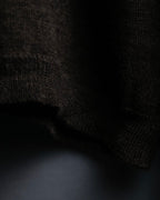 "COMME des GARCONS HOMME PLUS (1997-98's )" Spiral print design dark brown knit
