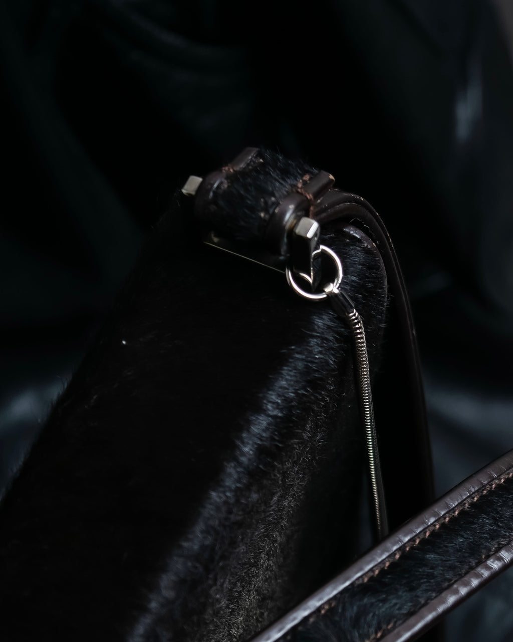 "GUCCI" Harako fur square shoulder bag