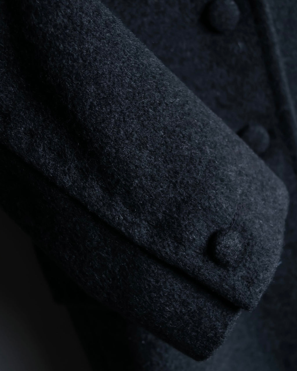 "LANVIN" 100% Cashmere Walnut Button Chester Coat