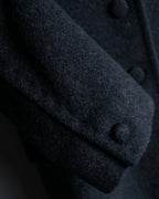 "LANVIN" 100% Cashmere Walnut Button Chester Coat