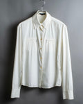 "GUCCI" zip pocket designed gold buttons shirt