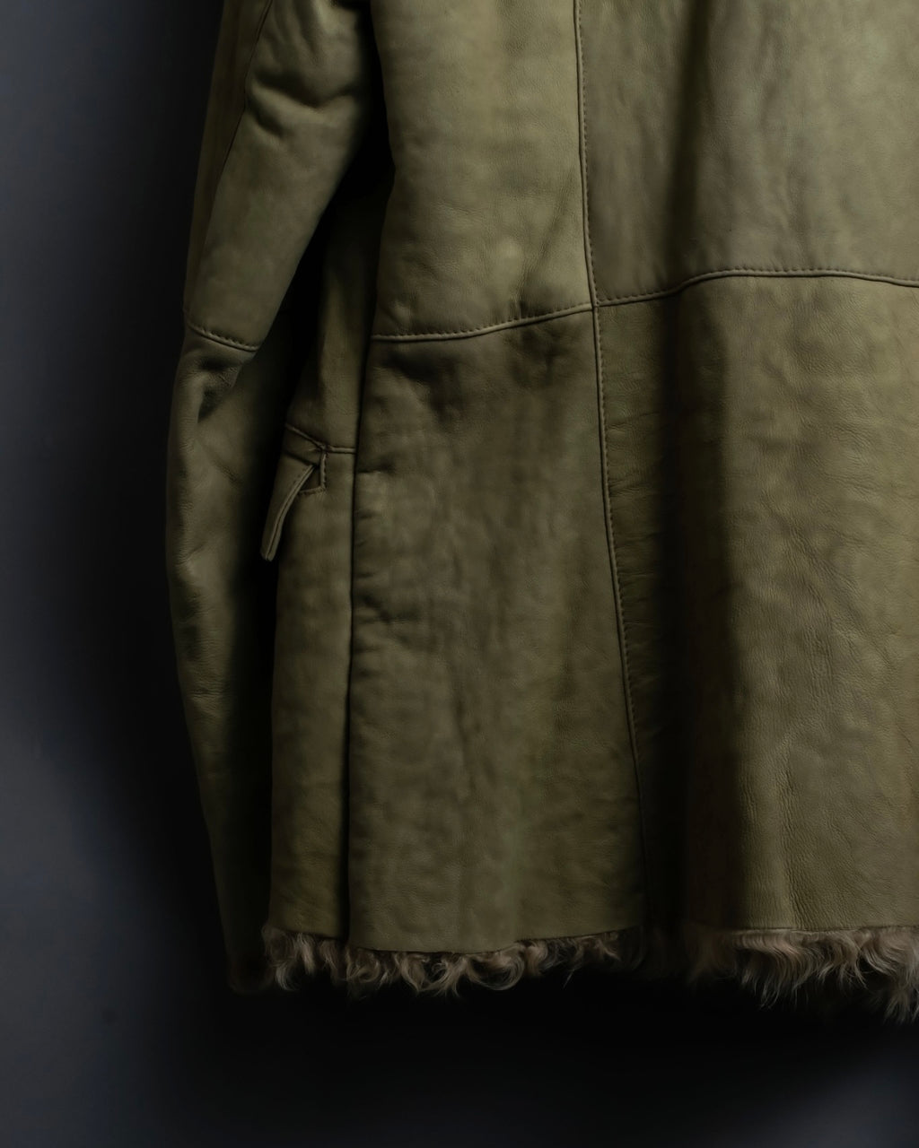 Vintage kargan lamb suede combination jacket