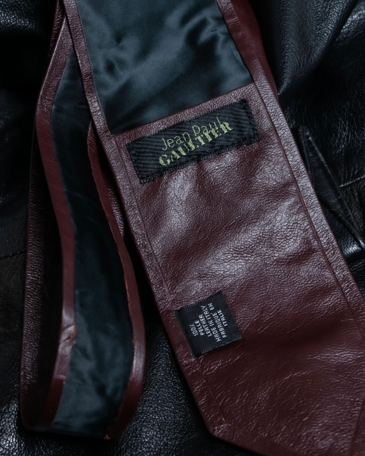 Jean paul gaultier Leather Tie