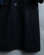 "Y's 2018 aw" Long coat with euphemistic lapels and different materials