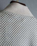 "Dolce & Gabbana" Leather mesh off-white blouson