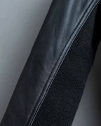 Vintage Leather x CORDUROY combination trench coat