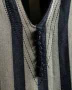 vintage striped super long dress