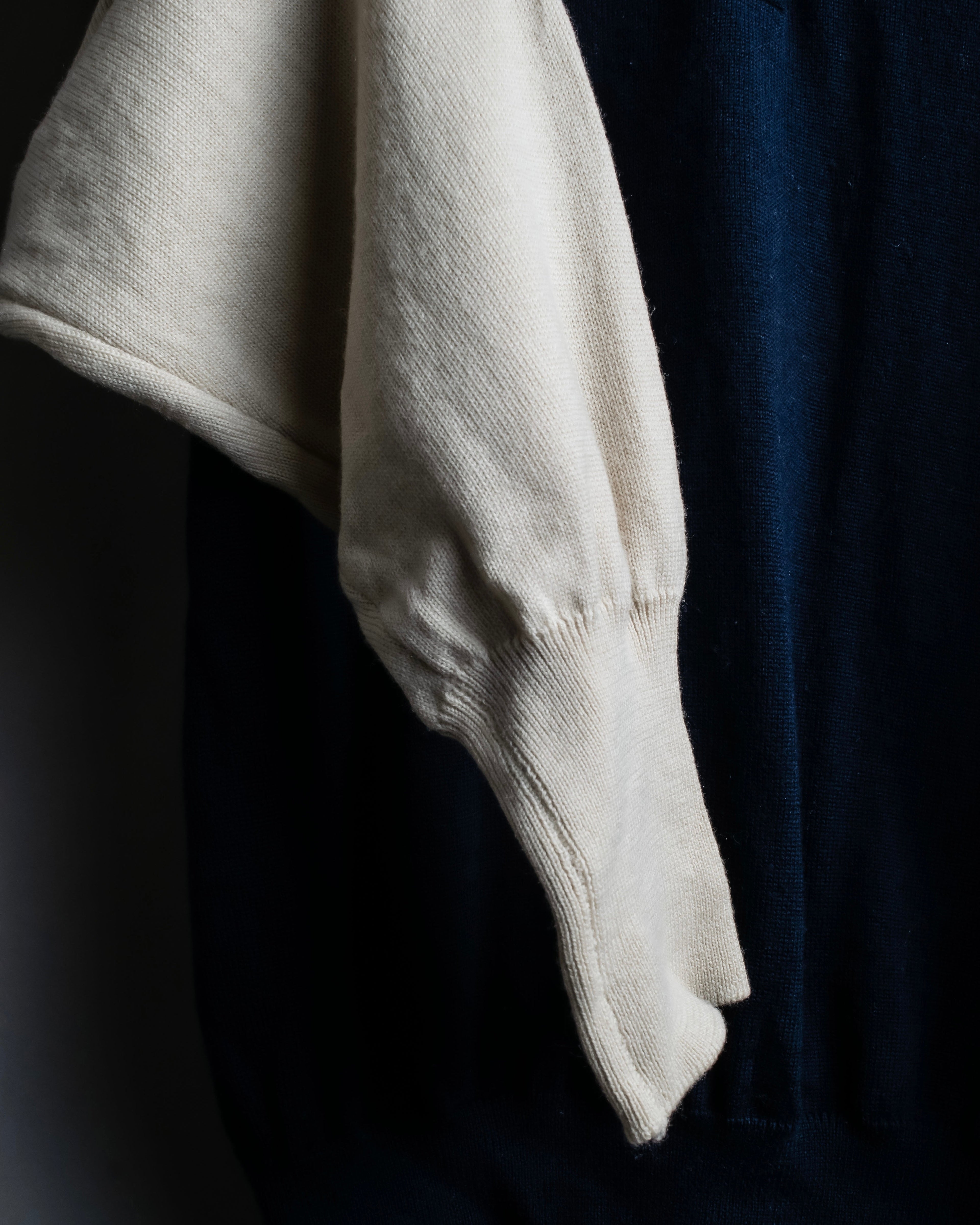 “Christian Dior” CD designed bicolor knit polo