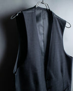 "KANSAI YAMAMOTO" Grey hidden check three-piece set up