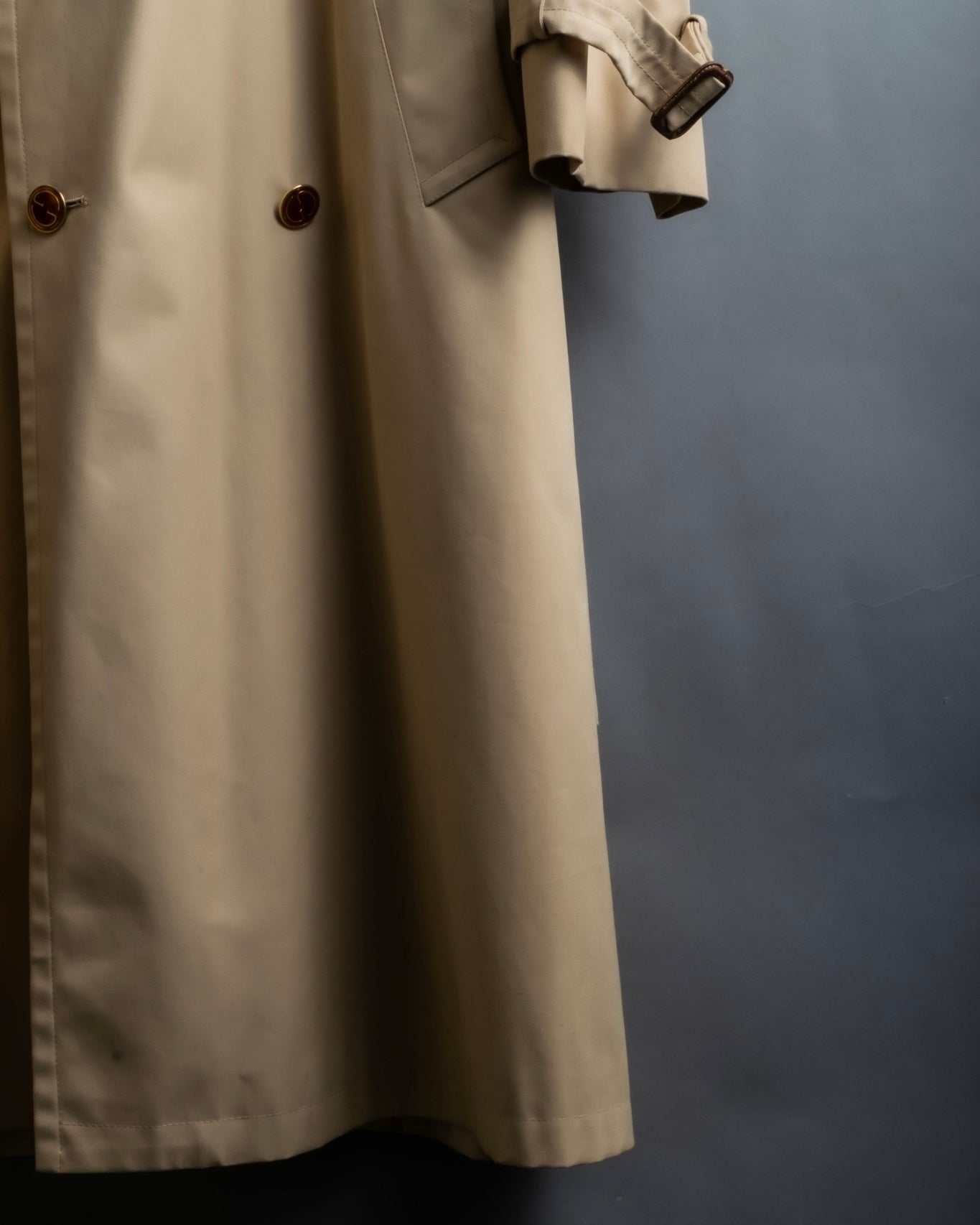 "GUCCI 70-80's" Big collar design oversize design trench coat