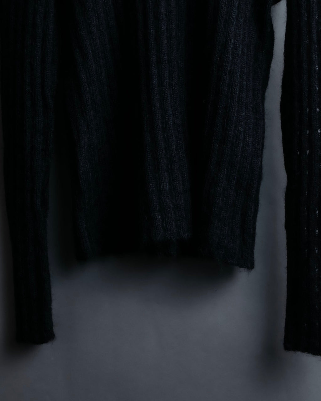 "FENDI" Hair fringe sheer combination summer knit