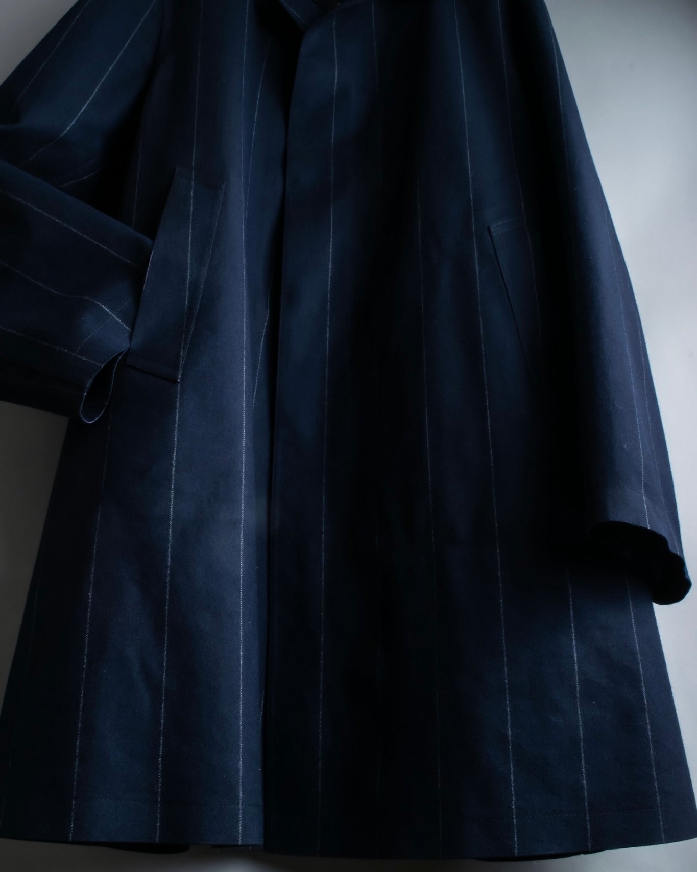 "MACKINTOSH" super oversized striped coat