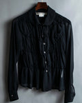 "COMME des GARÇONS" ruched sheer shirt
