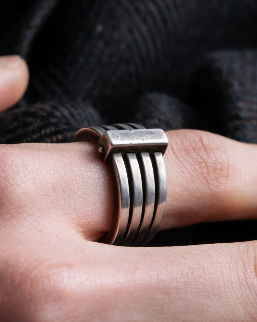 “GUCCI” silver 925 quadruple ring