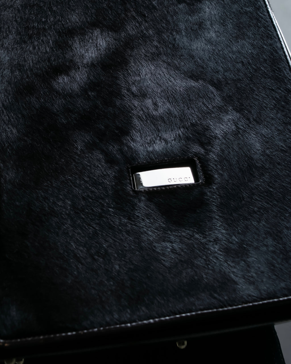 "GUCCI" Harako fur square shoulder bag