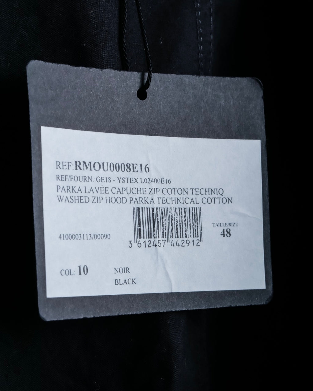 "LANVIN paris" mint condition silk blend double zip spring coat