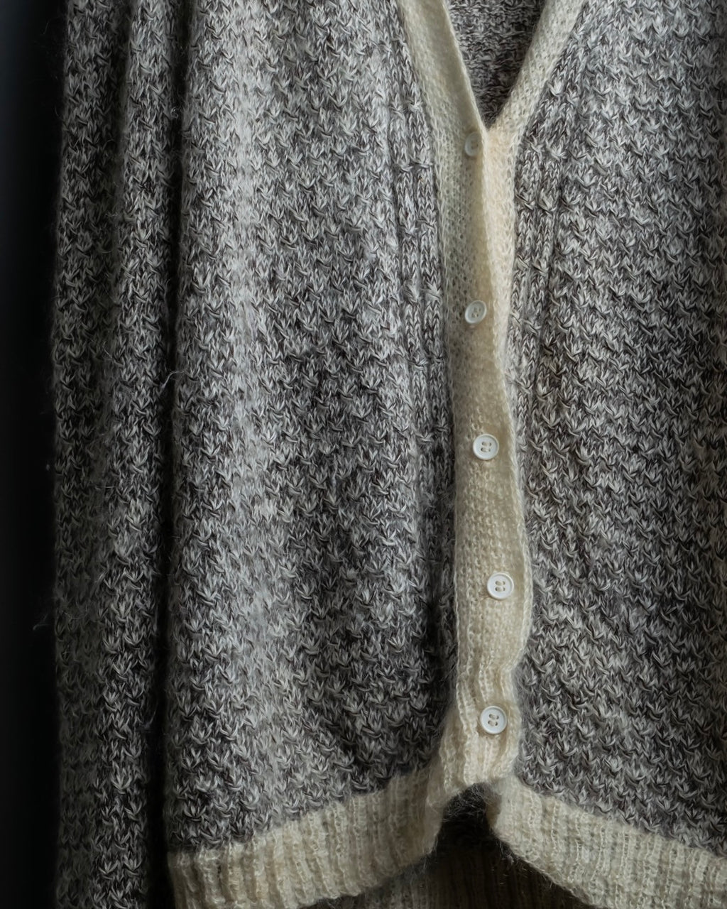 Vintage low gauge knit cardigan