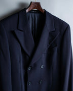 "EMPORIO ARMANI" Double-breasted long tailored jacket