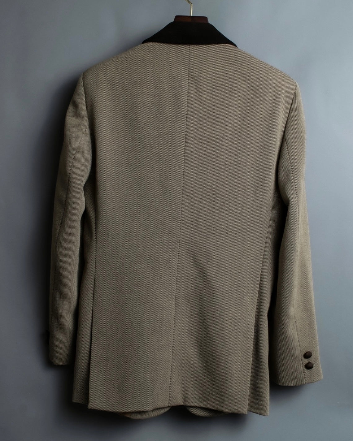 "EMPORIO ARMANI" Virgin Wool Shawl Collar Tailored Jacket